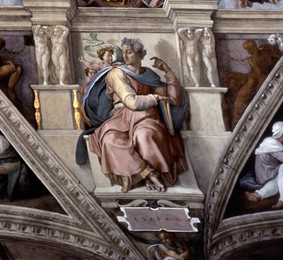 The Prophet Isaiah, Sistine Chapel Ceiling by Michelangelo Buonarroti